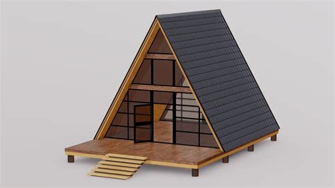 tiny house metal frame sketchup model|tiny home 3d model.